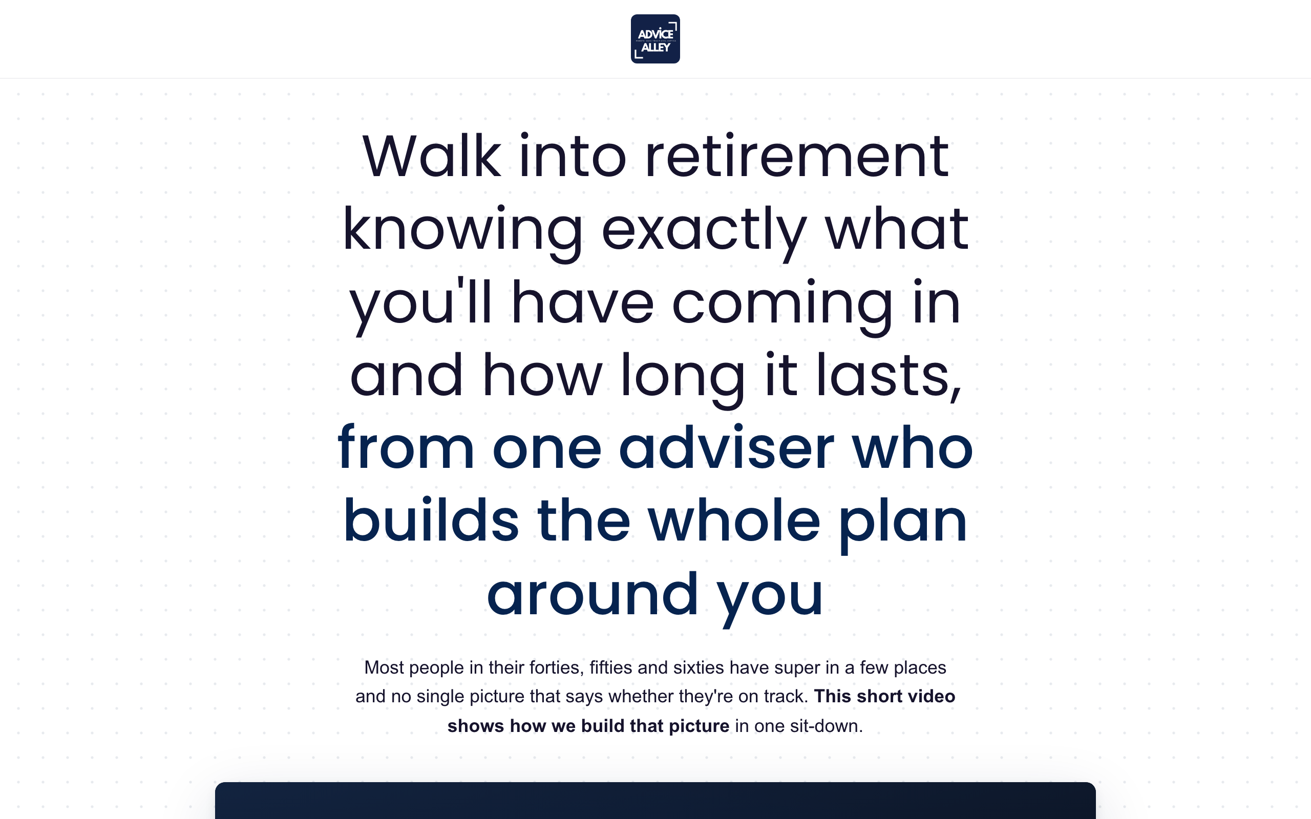 Landing page preview